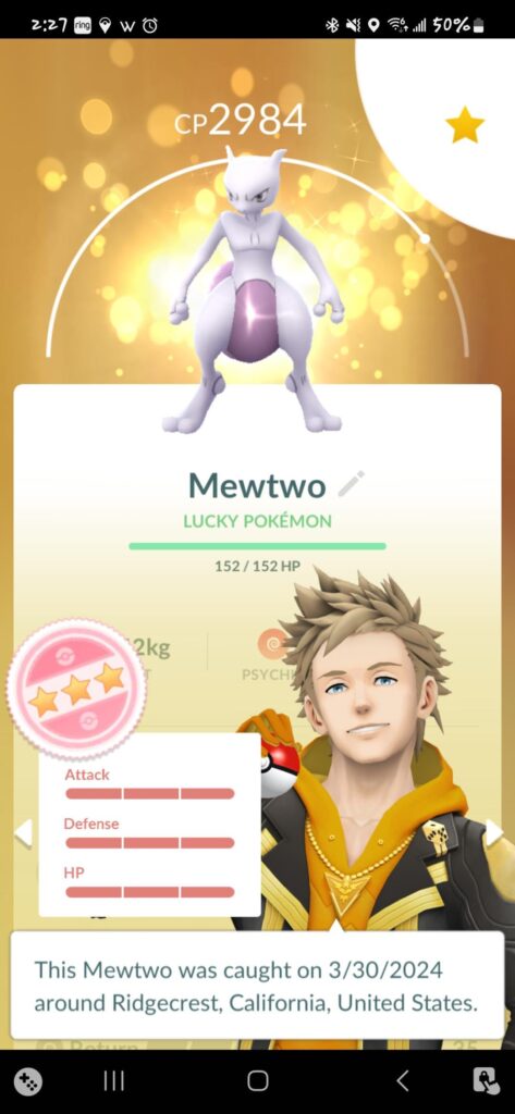 Traded a 2016 pokemon for a mewtwo and got this.