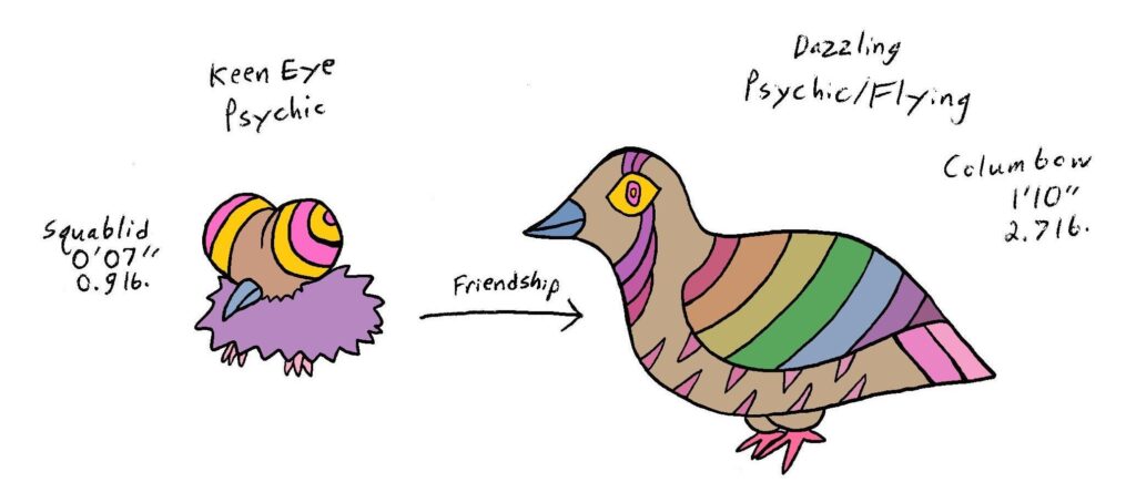 Zebra Dove Fakemon