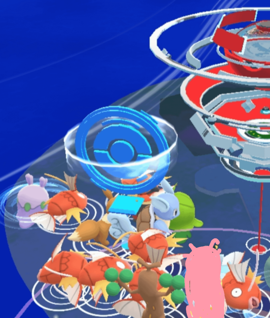 Stumbled upon a magikarp nest