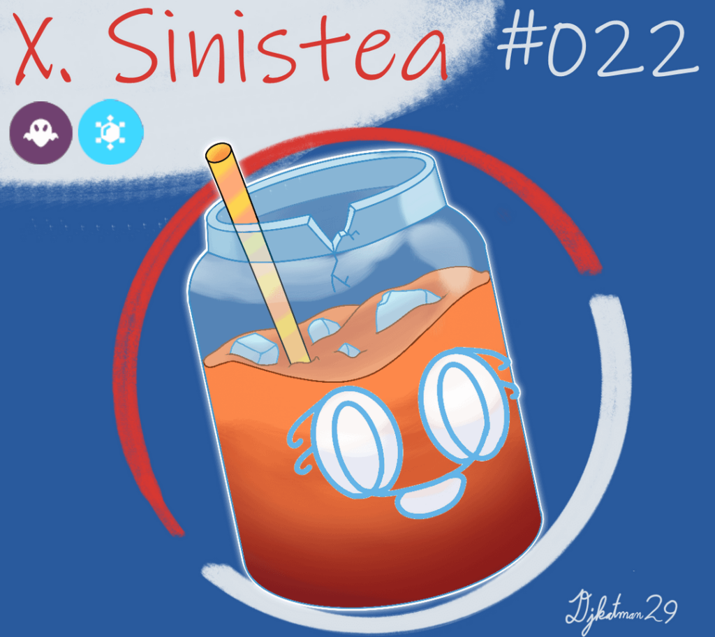 regional variants of Sinistea and Polteageist based off of sweet iced tea
