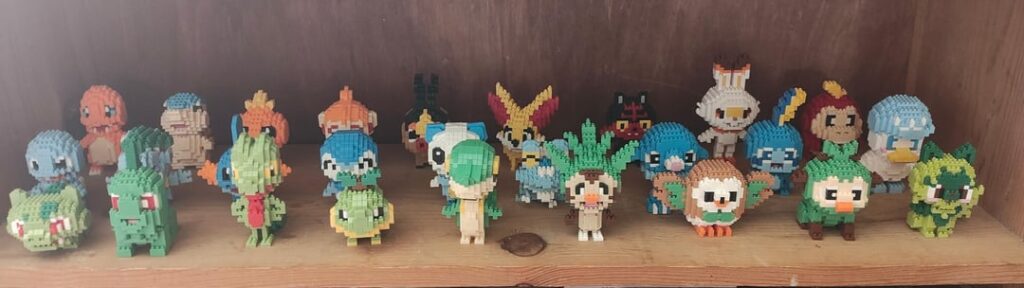 Took a few months to put them together, but finally finished all 27 Starter "Nanoblock" sets.