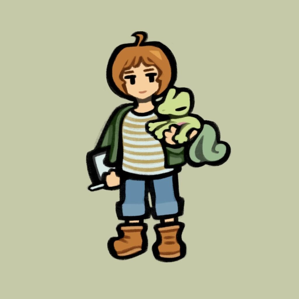 I drew myself and a load of my friends with partner Pokemon