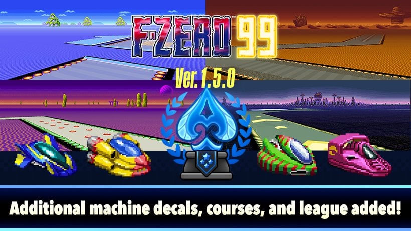 New F-Zero 99 update now available! (New league, tracks, decals, and Expanded Practice Mode)