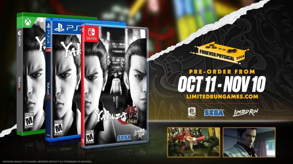 Yakuza Kiwami physical preorders comes to Limited Run Games today