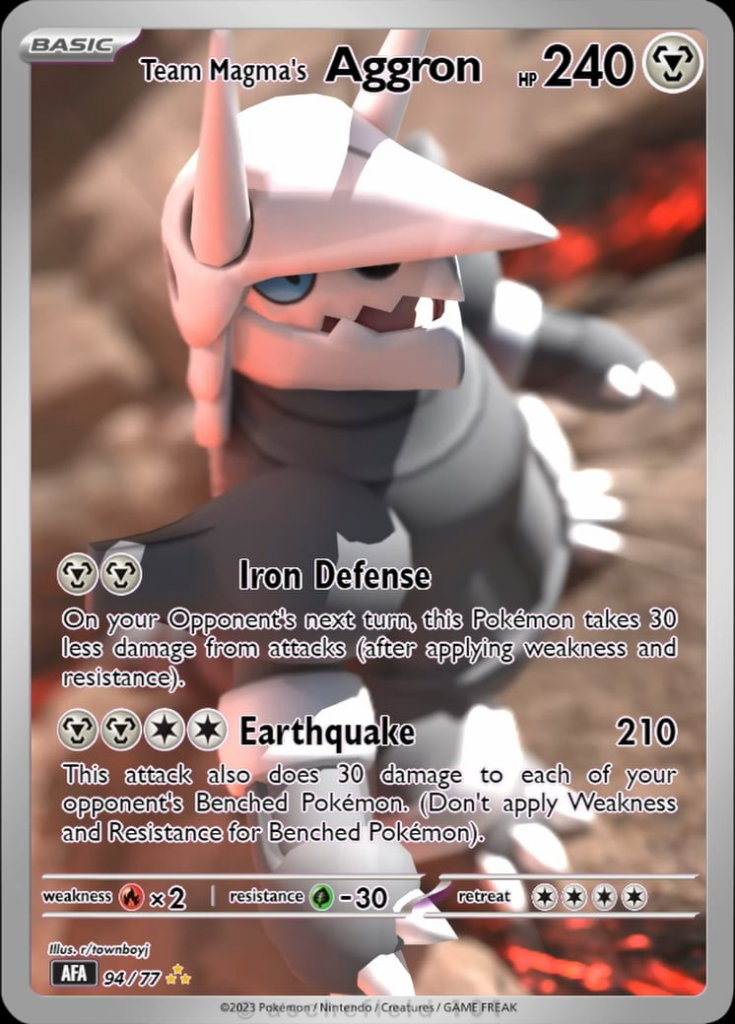 Team Magma’s Aggron Full Animated Art