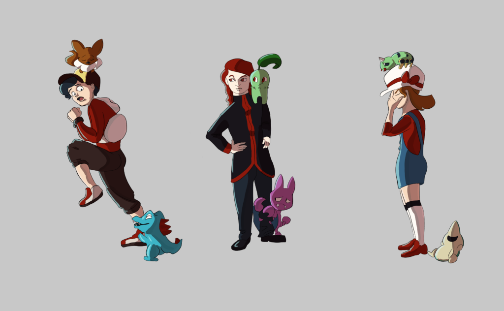 [OC] I drew the Johto trio