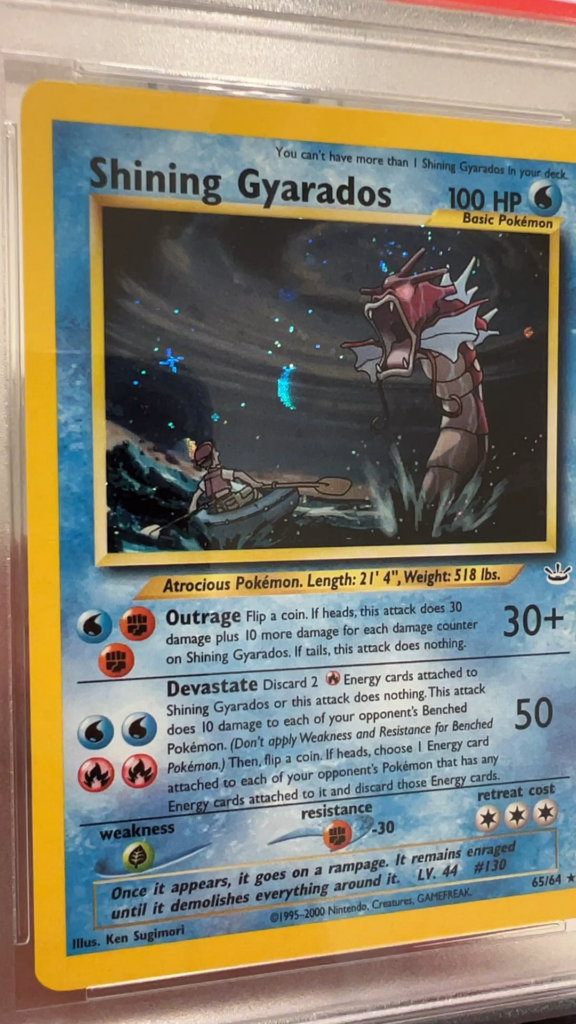 Shining Gyarados Double Holo Pattern