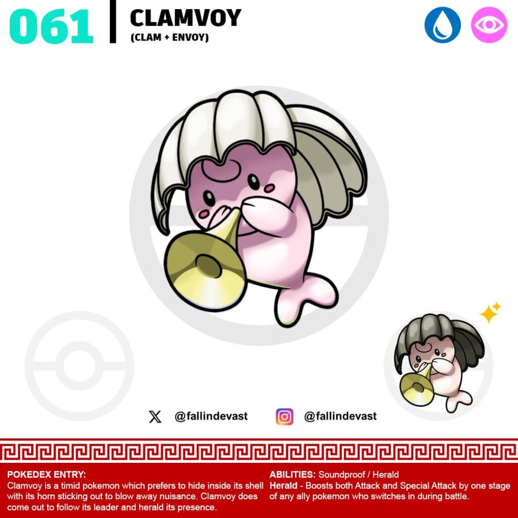 Angel Wings Clam Fakemon