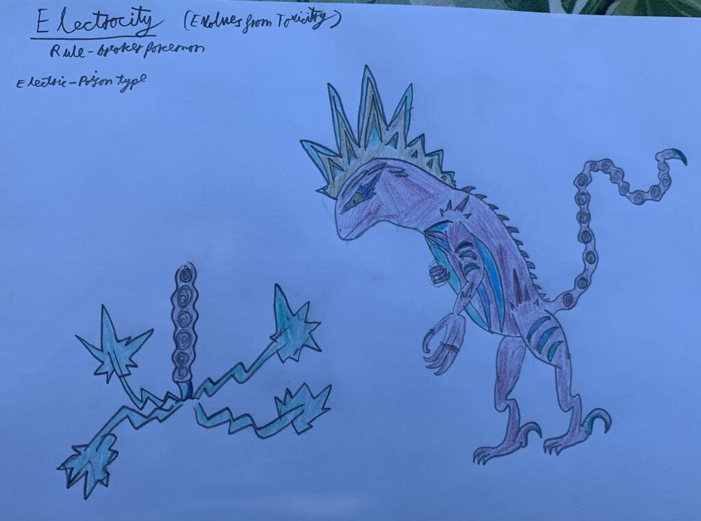 Electrocity: fakemon made for @TsunamiYuuki’s move challenge