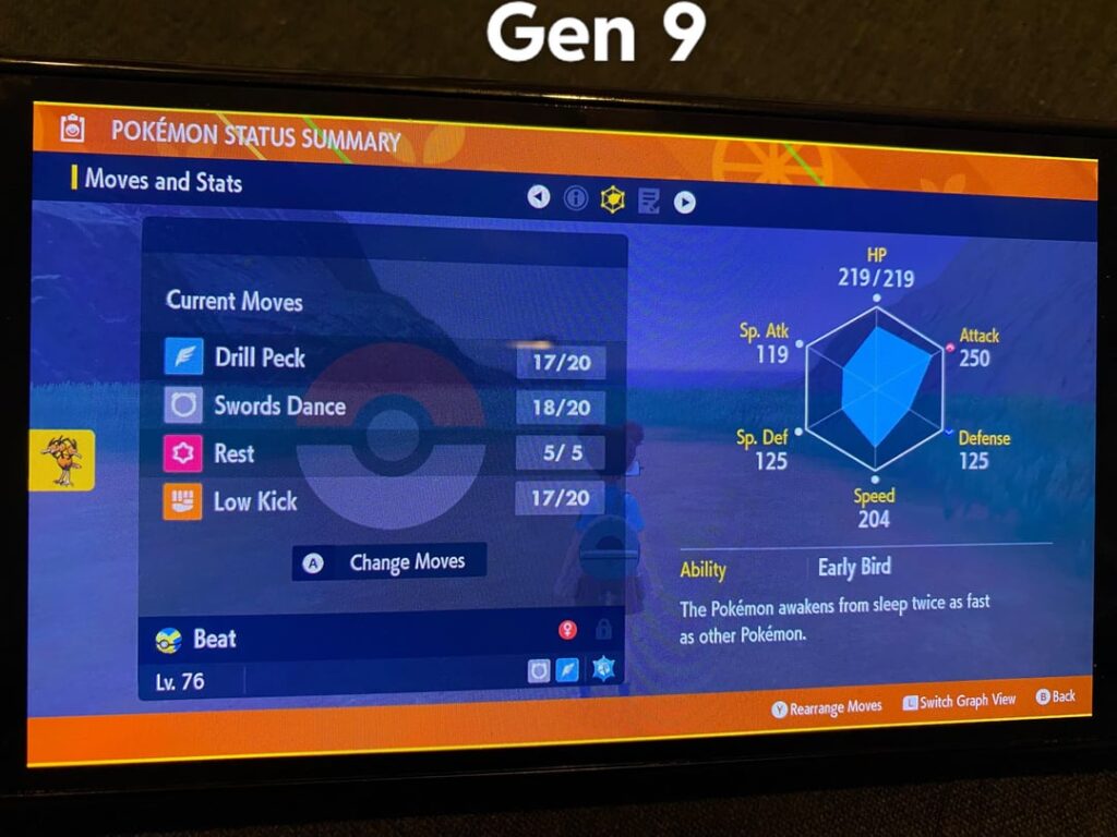 I completed a self created challenge…. again. Complete one game from each generation (1-9) with a Solo Pokémon in each game. The Grand Slam Challenge. Here are my winning screenshots with my Dodrio named ‘Beat’.