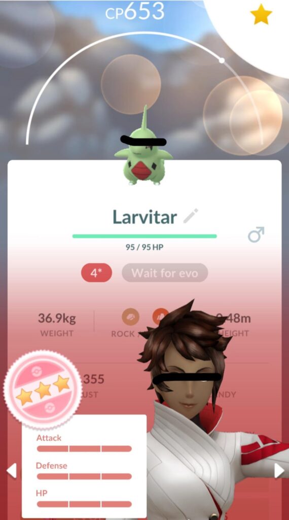 I started out with 80 candies with bad iv larvitars, but now after the shield path incenses I have 1211 candies, a hundo, and a shiny.