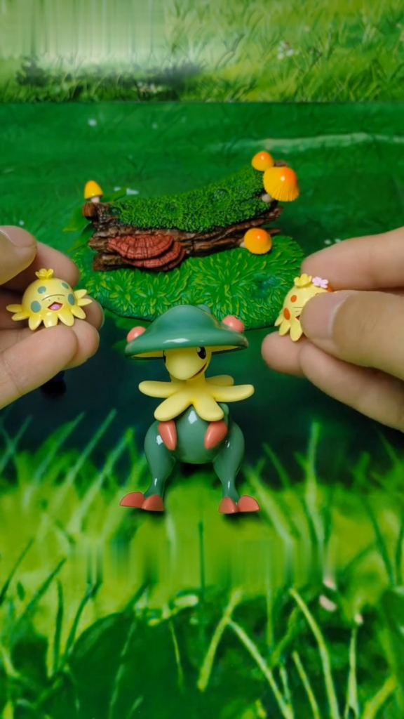 Sharing my self made Shroomish resin statue with all my friends who like Shroomish.