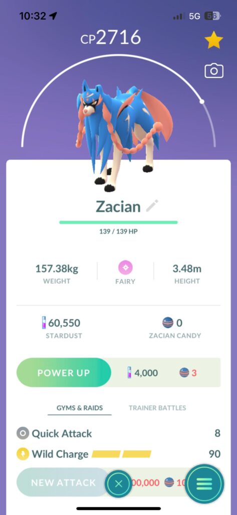 Any one know how to get zacian into his true form?