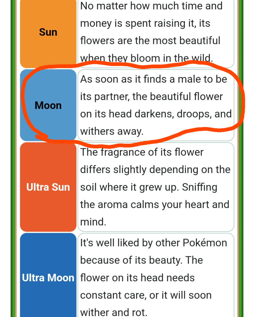 Lilligant with withered flower