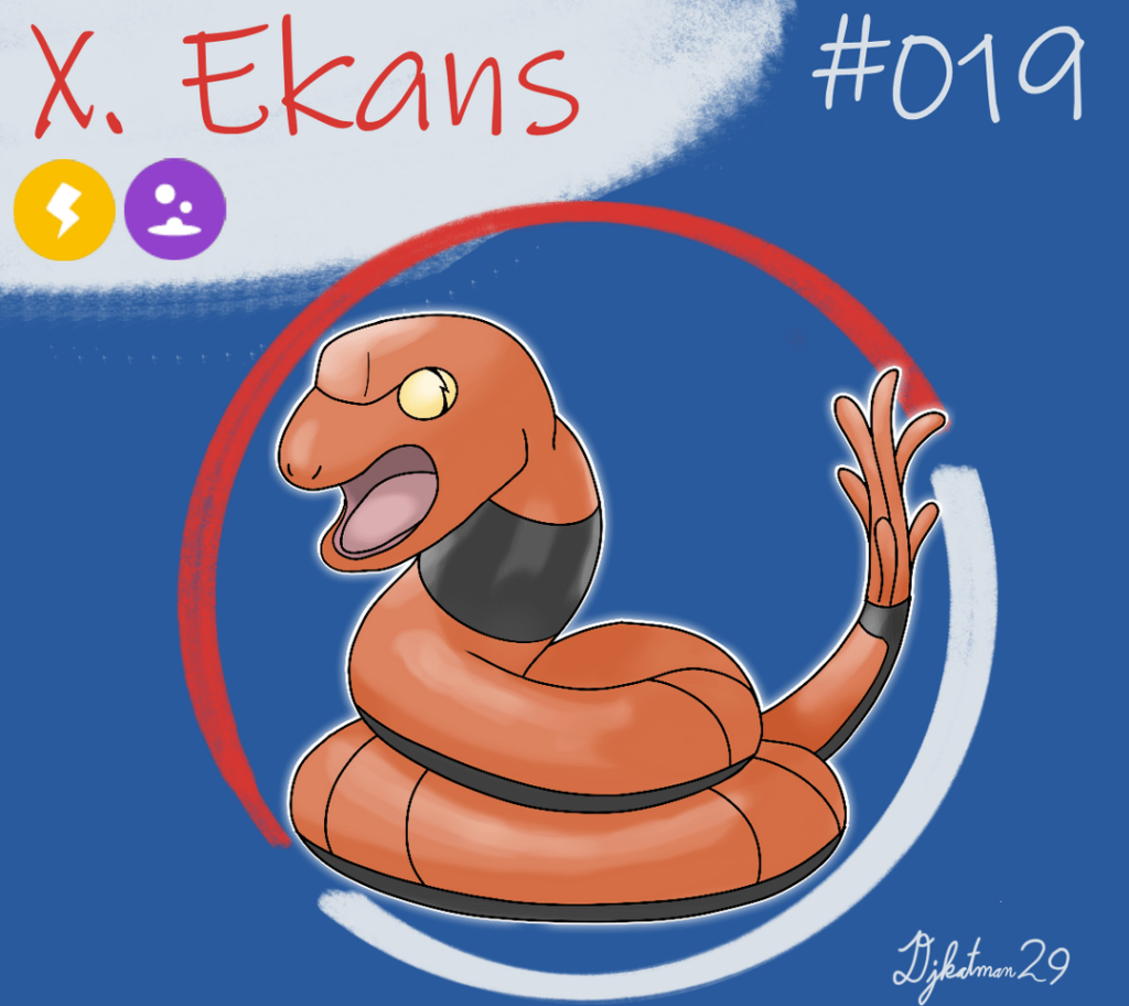 A regional variant of Ekans, with a regional evolution. based off of copperheads/copper wires