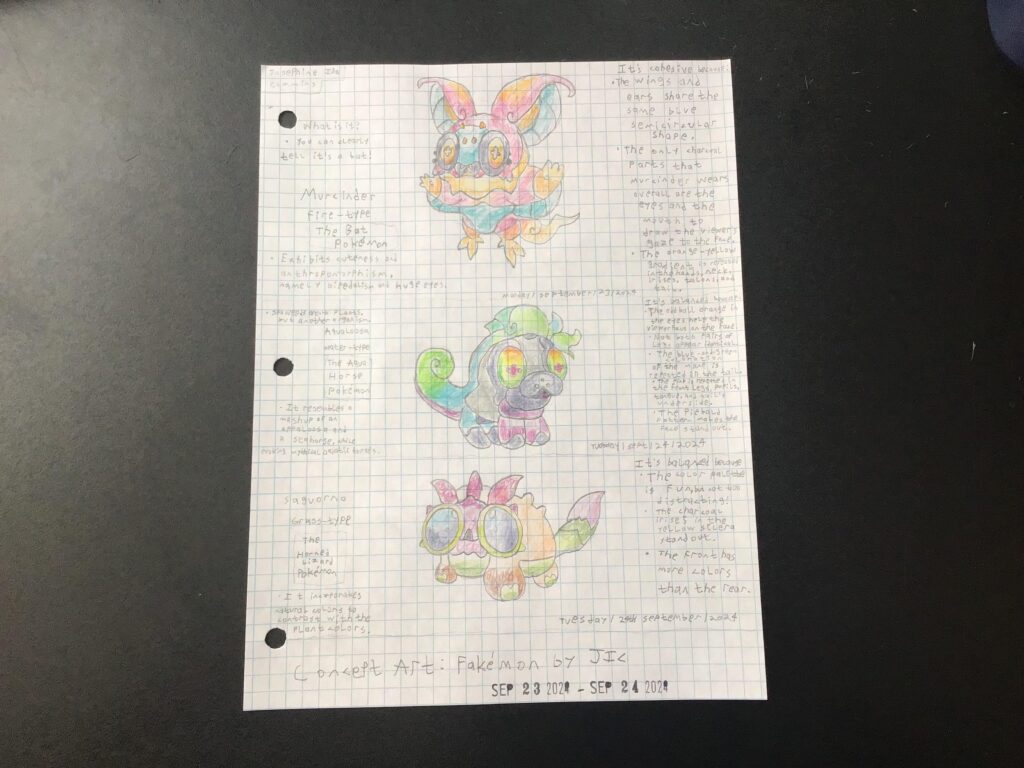 Did my own starters to practice color theory