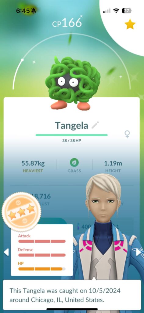 Shiny tangela - 98%