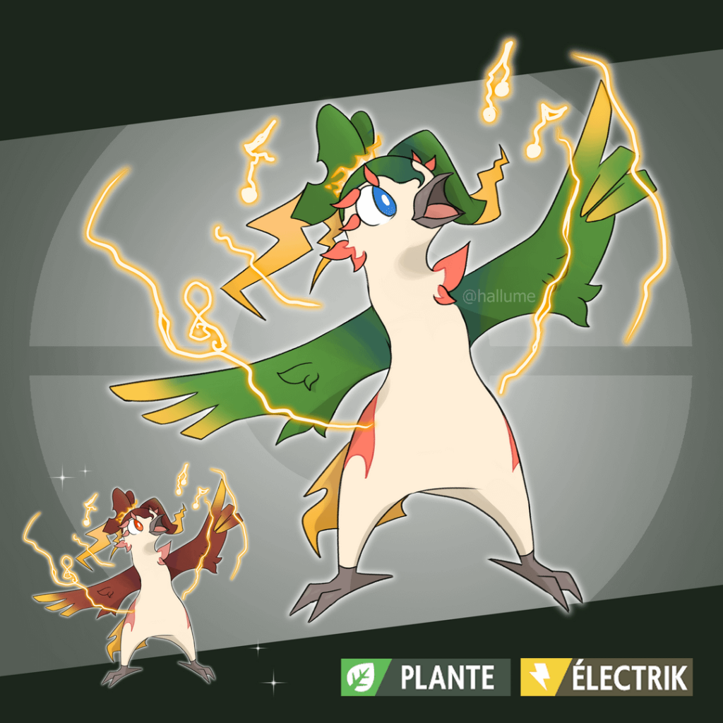 Random Fakemon i do for homework - Chanfau and Chantremal, need help for english name : ,)