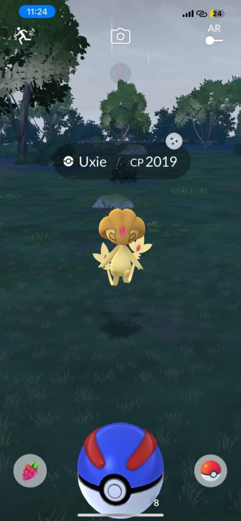 Caught a shiny Uxie in the wild… then a shiny Riolu hatched