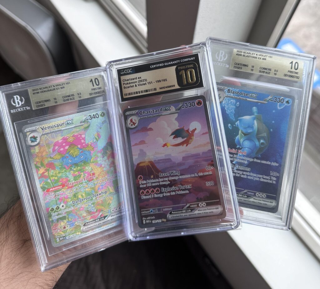 Trio complete in pristines