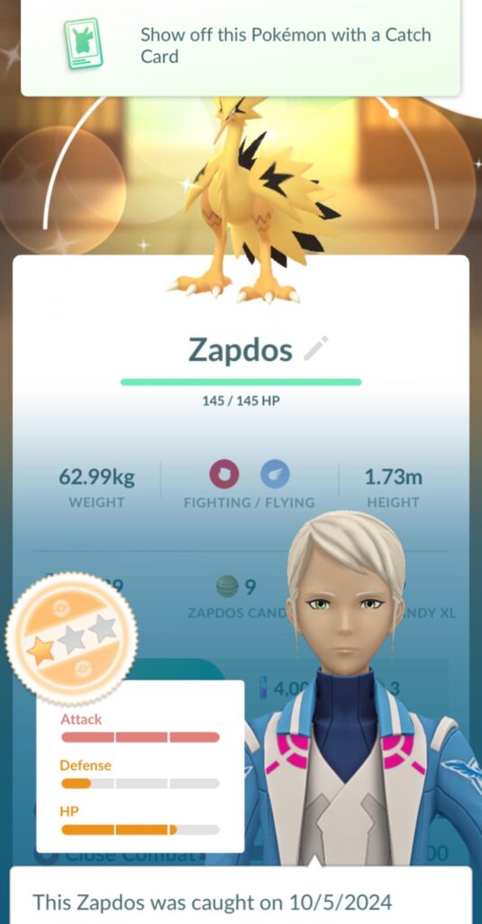 I don’t think anything will ever surpass this day-SHINY ZAPADOS
