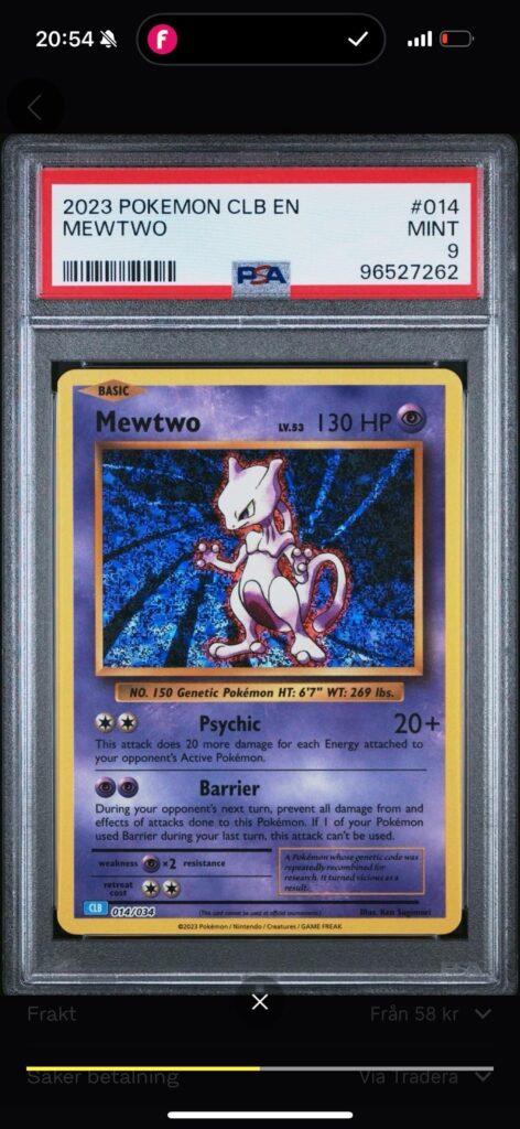 What does 2023 Pokemon CLB EN meaning? (PSA grading)