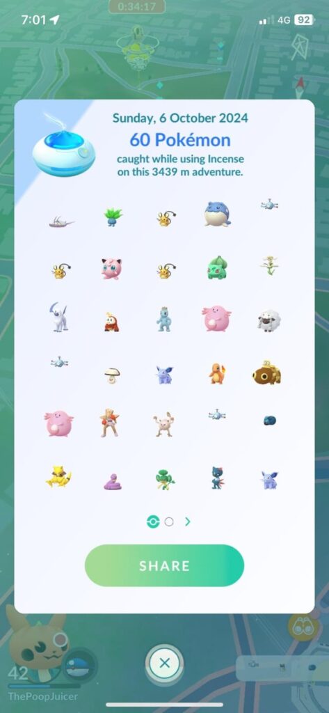 Day 3 of shiny Hunting for a galarian Bird. I didn’t see a single Galar bird, but I did find a Shiny Pokemon. Total Pokemon caught: 198