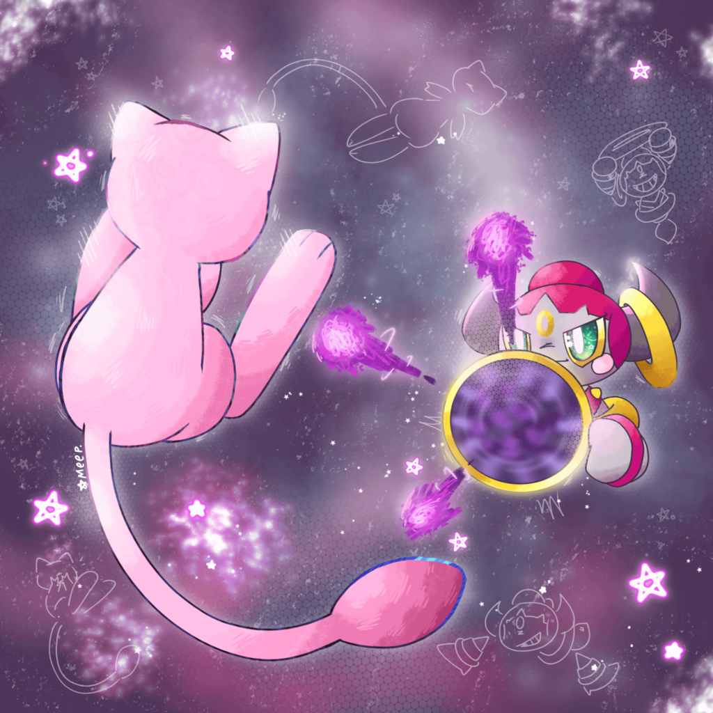 hoopa and mew!!