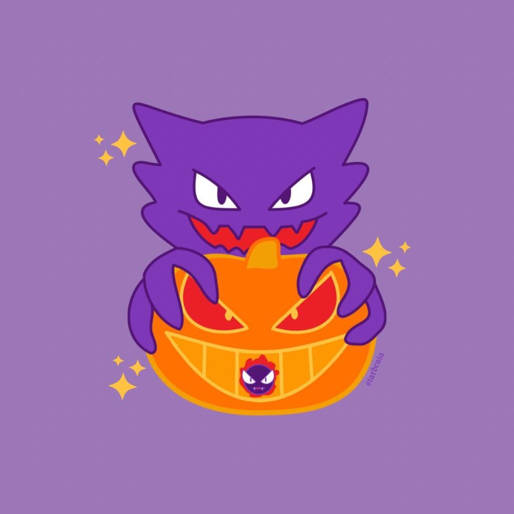 Happy first day of Spooky Month to all who celebrate~ 😈👻💜🎃 (My OC!)