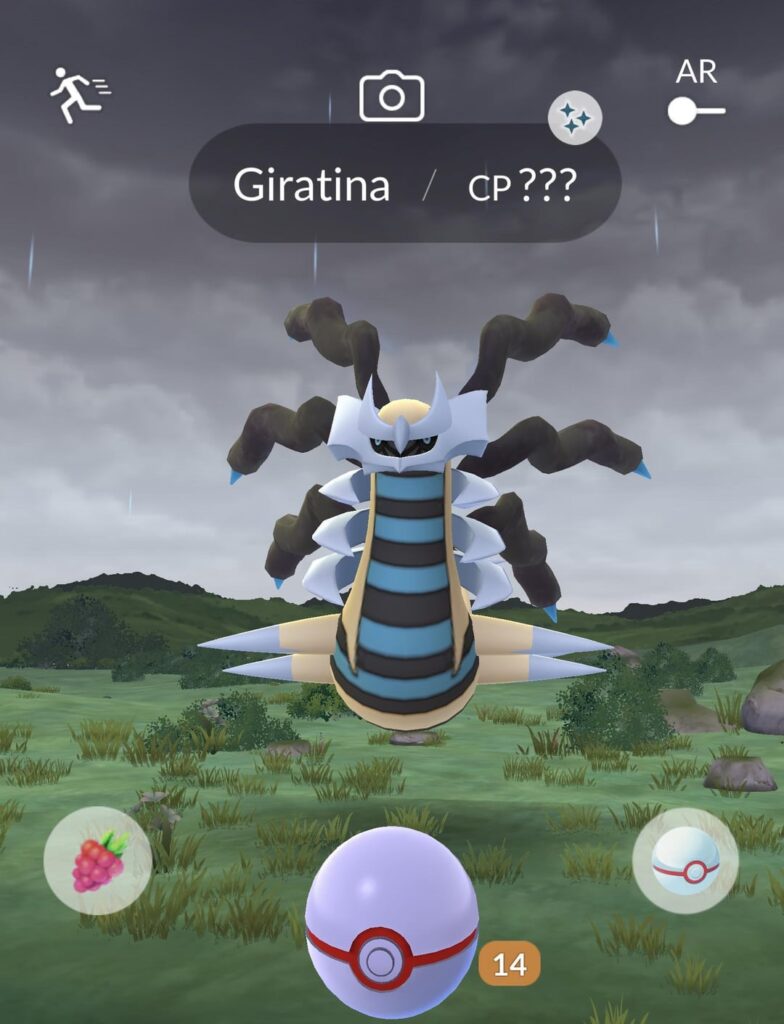 My lucky ass caught a shiny giratina
