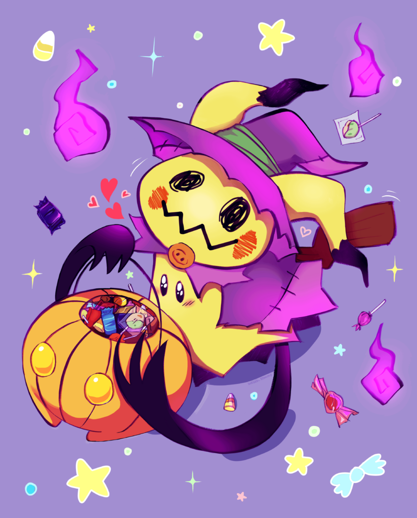 Mimikyu goes trick-or-treating 🎃