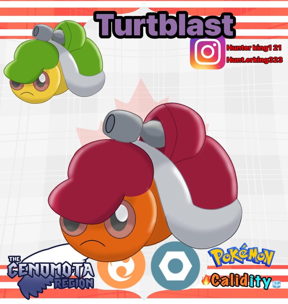 Heres a fakemon based on a tank turtle