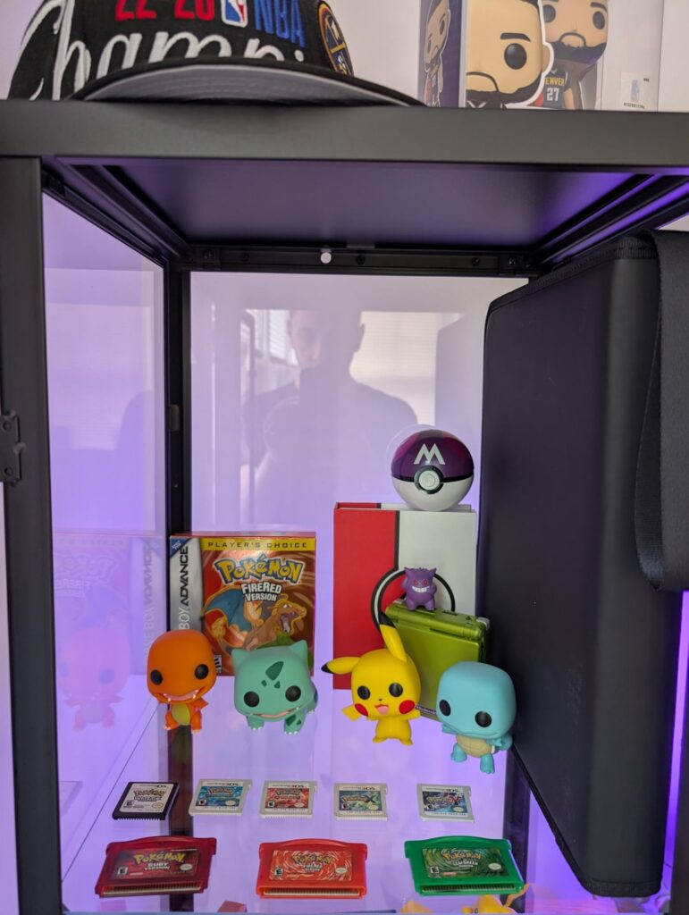 My lil pokemon shrine plus desk setup