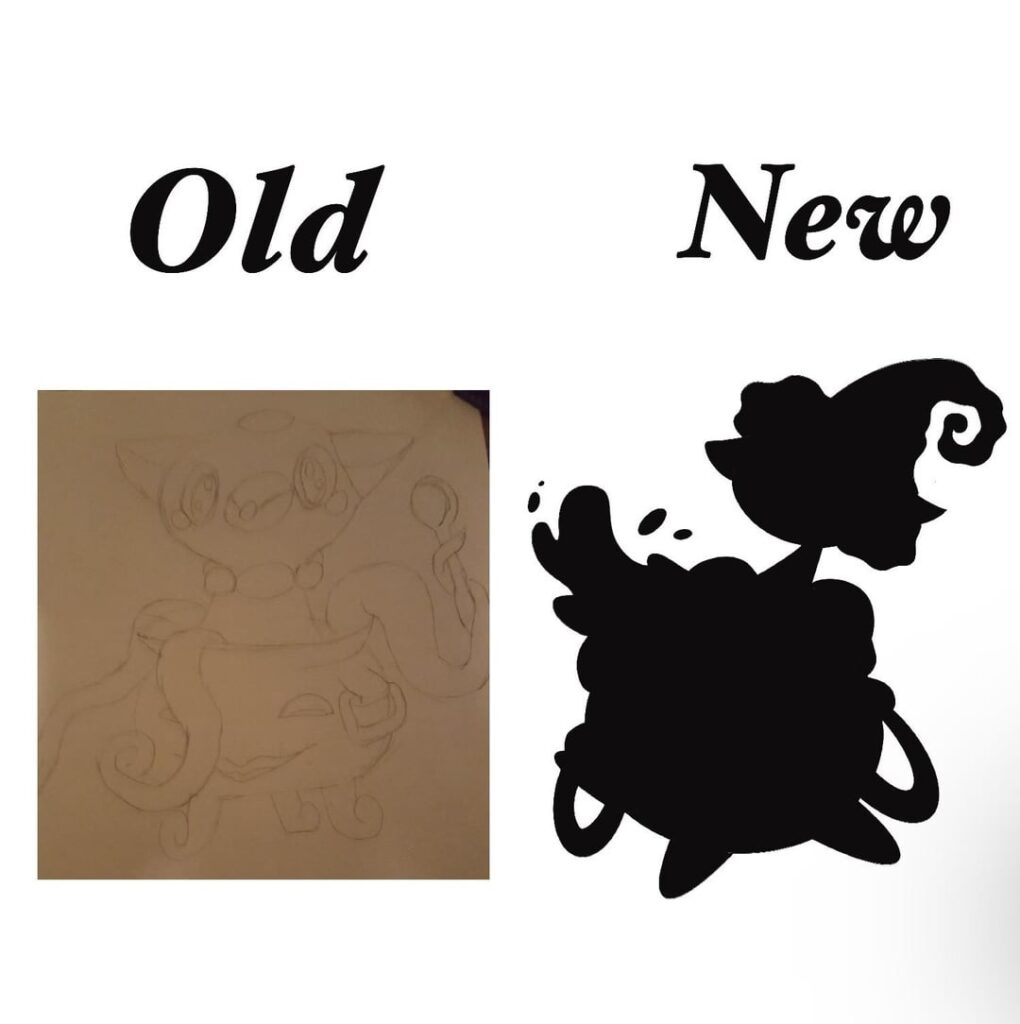 Meet Oct-O’-Tub! A Ghost/Water type Pokémon recently discovered in the Austren region. They are a redesign of a drawing I made a couple years ago. This Pokémon has two forms “Distilled” and “Boiling” forms. The next few Pokémon I make are going to be spooky for this month!