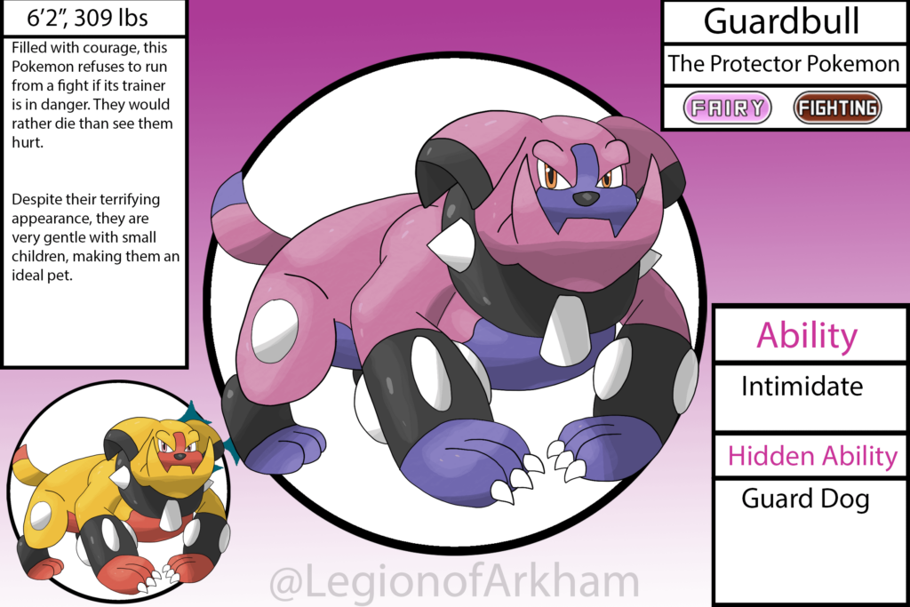 Mean Looking But Friendly, Guardbull is Evolved Form of Granbull