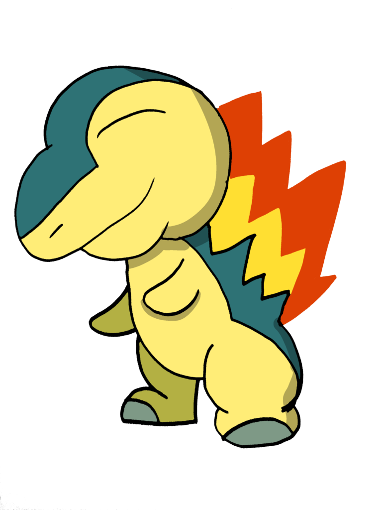 [OC] My simple drawing of Cyndaquil