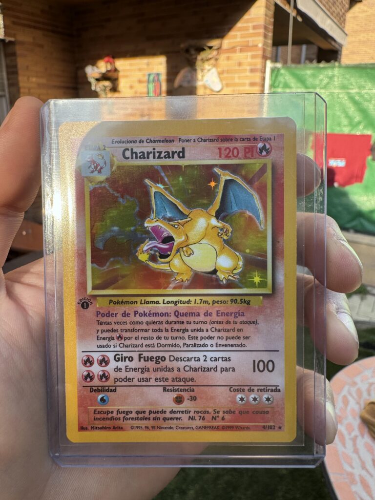Charizard base set 1 edition Spanish.