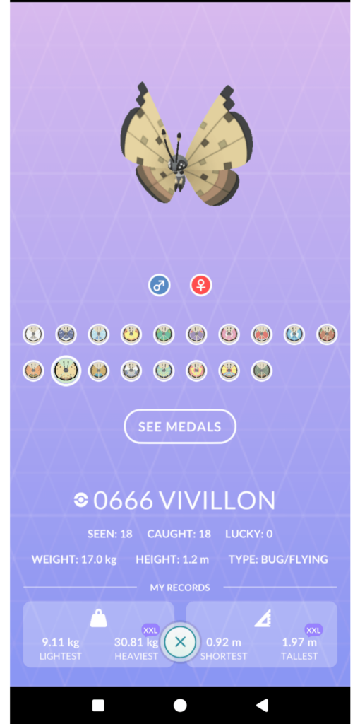 I've finally gotten every Vivillon I can
