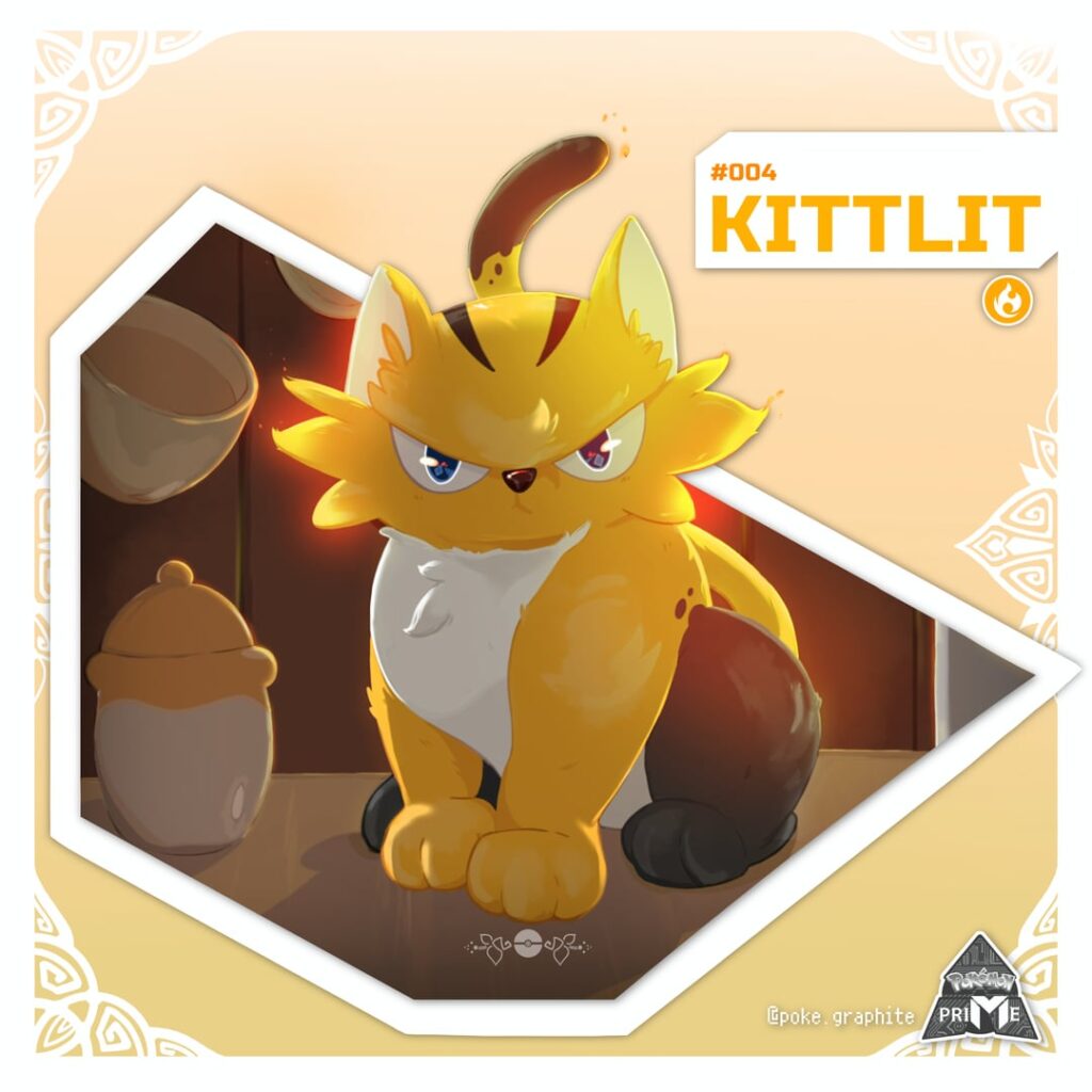 Kittlit . The first starter of my first region Pokemon PriMe