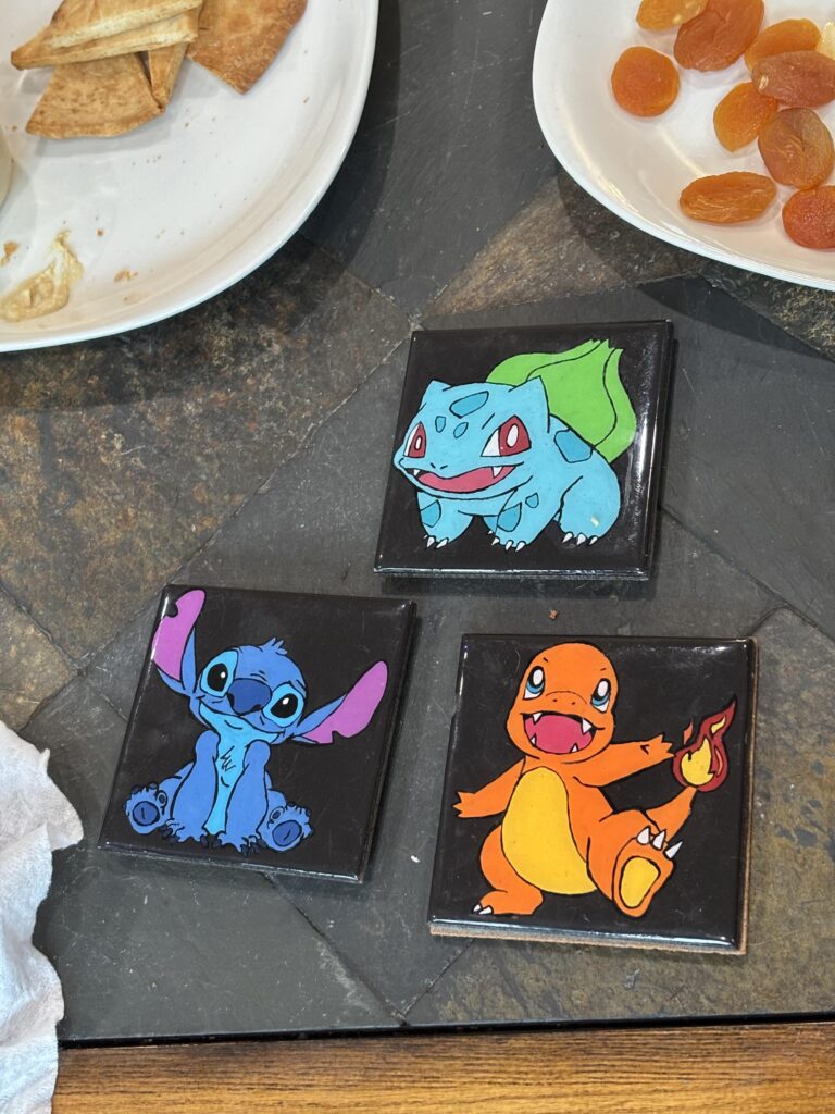 Homemade coasters of Everyone’s favorite starters