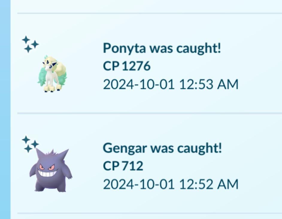 Back to back wild shiniest