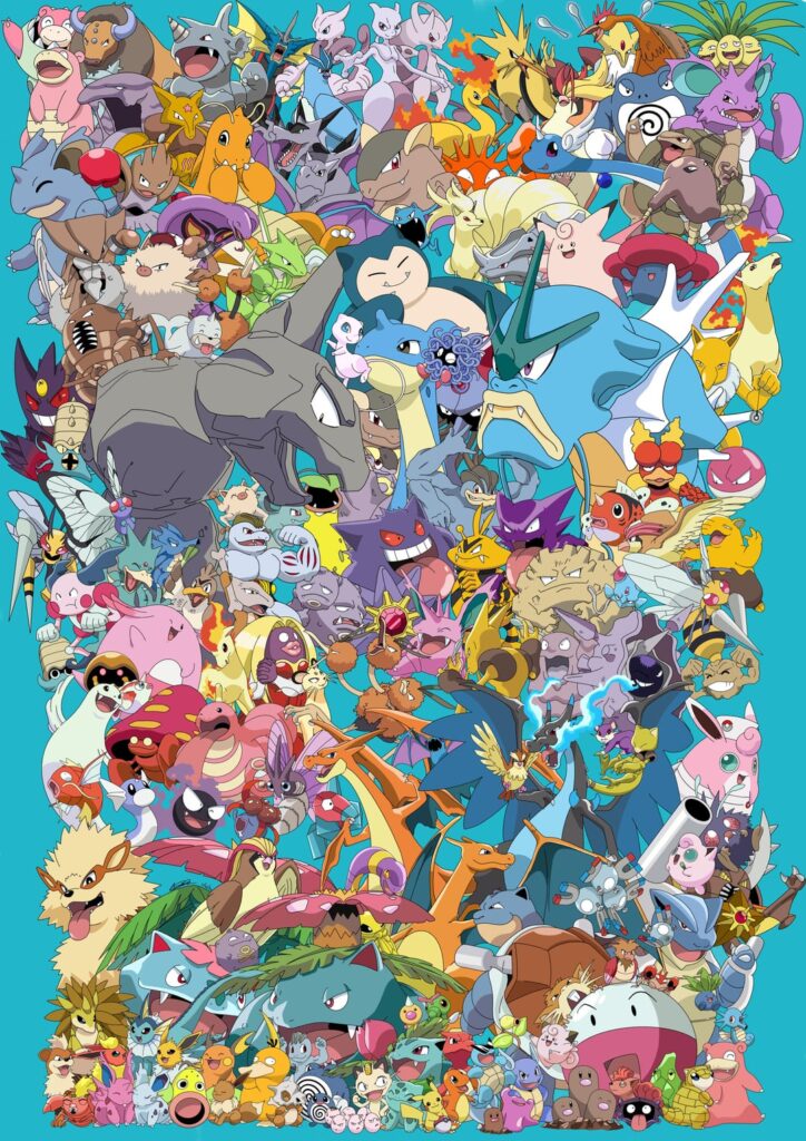 I HAVE DONE IT! I have finished drawing all the Kanto pokemon, including mega evo's! I'm so glad it's done now, it took forever! Who's your favourite? All drawn by me on Procreate 💙