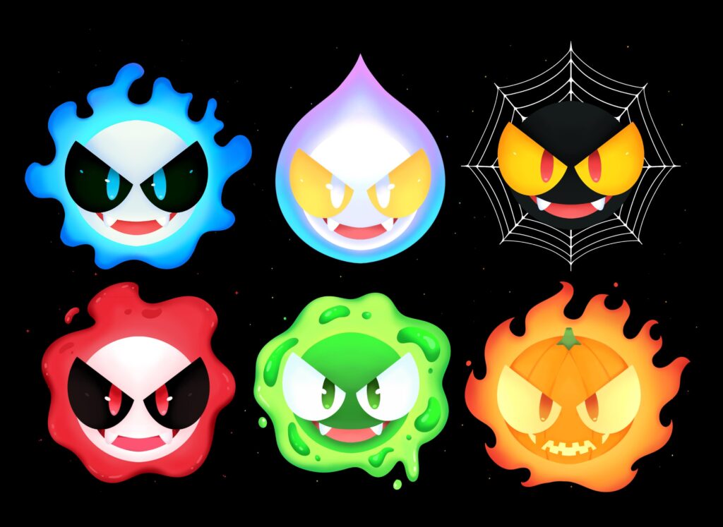 Halloween Themed Gastly 🧡💜🎃🔥