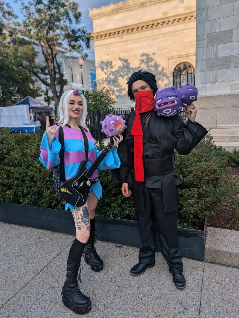 Me and my bf threw together Roxie and Koga cosplays for a type themed bar crawl, we were team Poison!