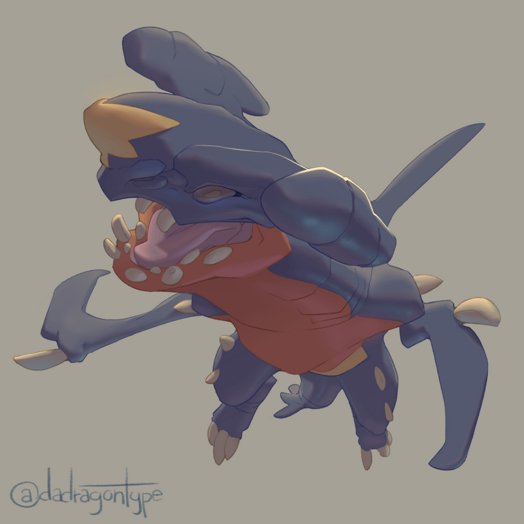 Garchomp fanart! Can it swim tho? [OC]