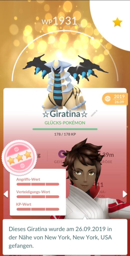 Yesss 🤩 I know Giratina is not super useful in the game but it is one of my favorite Pokemon