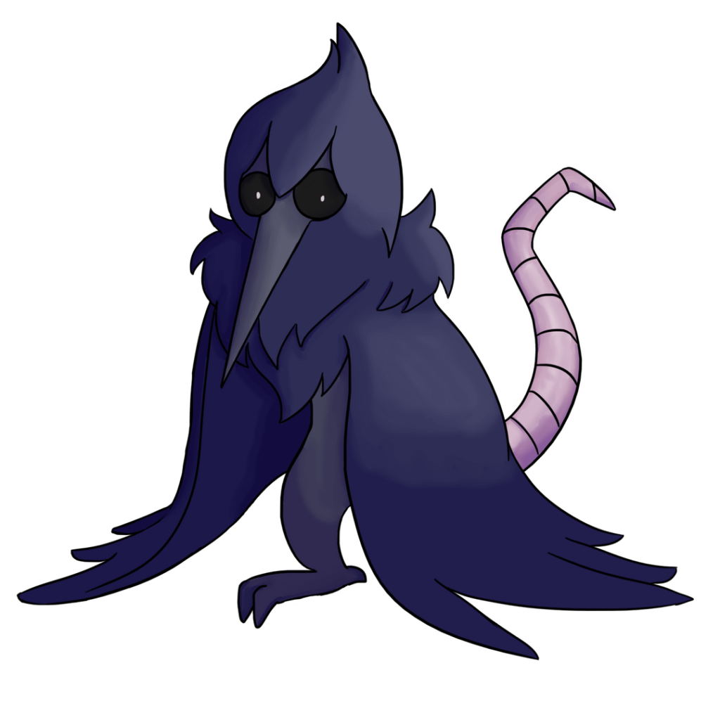 Unnamed Dark/Flying type, evolves from this little guy