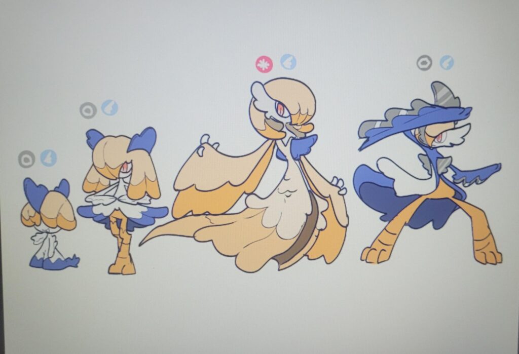 Convergent forms of the ralts line based on harpy