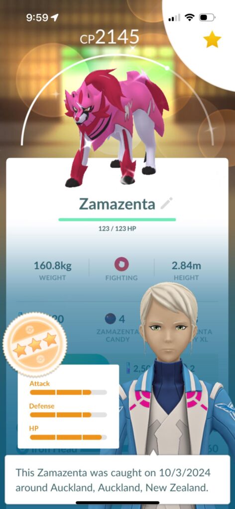 Wow. First time with Zamazenta raid