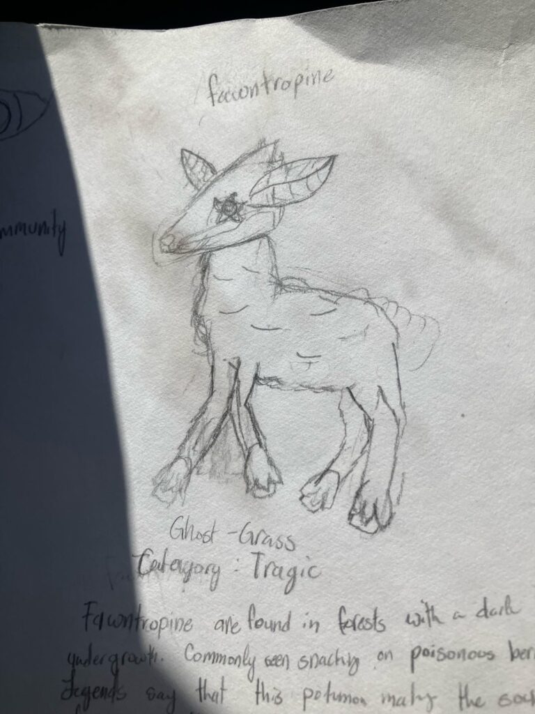 My first ever Fakemon, Fawntropine and Souffirlope